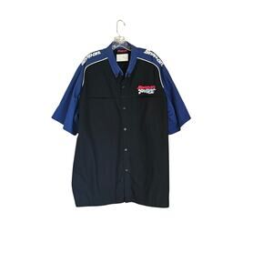 Vintage 2007 Snap-on Racing Shirt Men's XXL Short Sleeve Button Down Pit Crew
